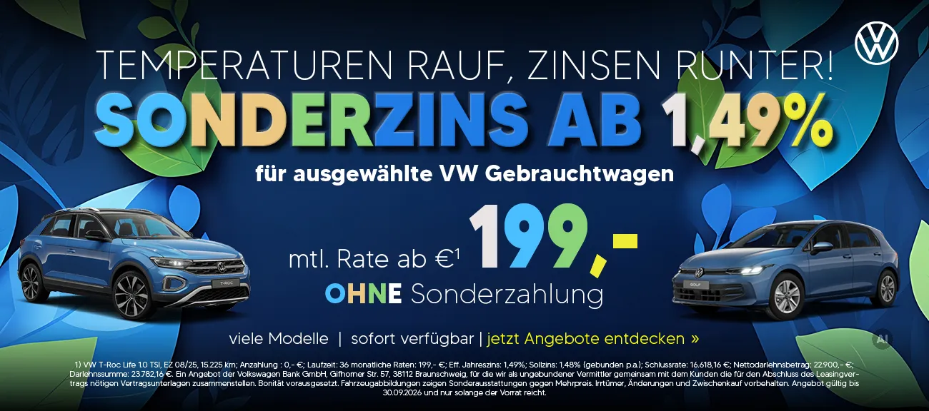 VW Sonderzins Aktion